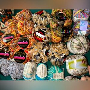 Mixed Vintage yarn bundle 24 skeins
